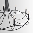 thumbnail image 3 of Chandelier 8 Light Matte Black Metal In Transitional Style 44.5 High By 27 Wide     -Traditional Installation Capital Lighting 431681Mb, 3 of 6