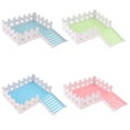 thumbnail image 3 of Escalera de madera para valla de plataforma de animales pequeños, juego de juguetes para escalar Rosado, 3 of 9