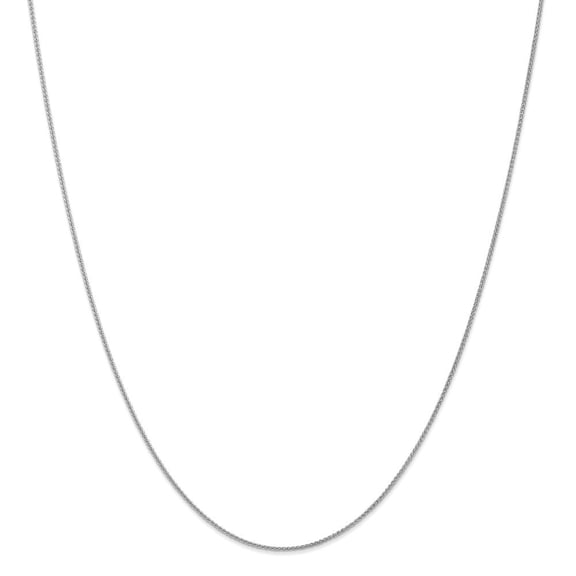 10k Wg 1mm Spiga Pendant Chain - 2.5 Grams - 24 Inch