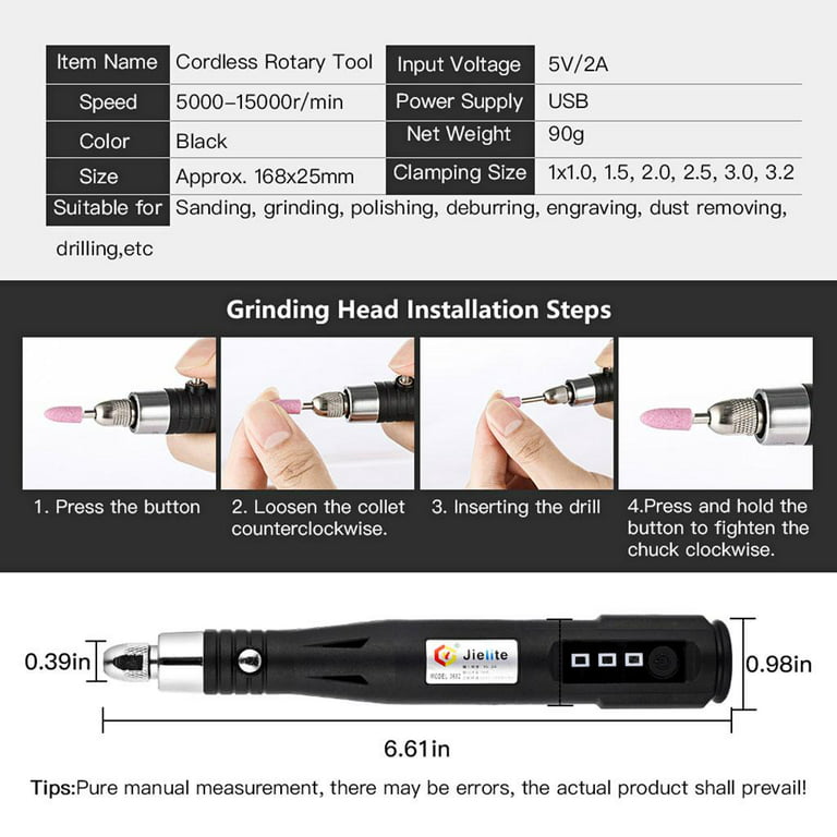 1 Box New Handheld Electric Grinding Pen Wood Carving Machine Mini  Engraving Pen Electric Grinding Tool Small Electric Drill Micro Drill