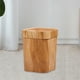 thumbnail image 2 of Bote de basura de grano de madera moderno, cesto de basura reutilizable para A, 2 of 8