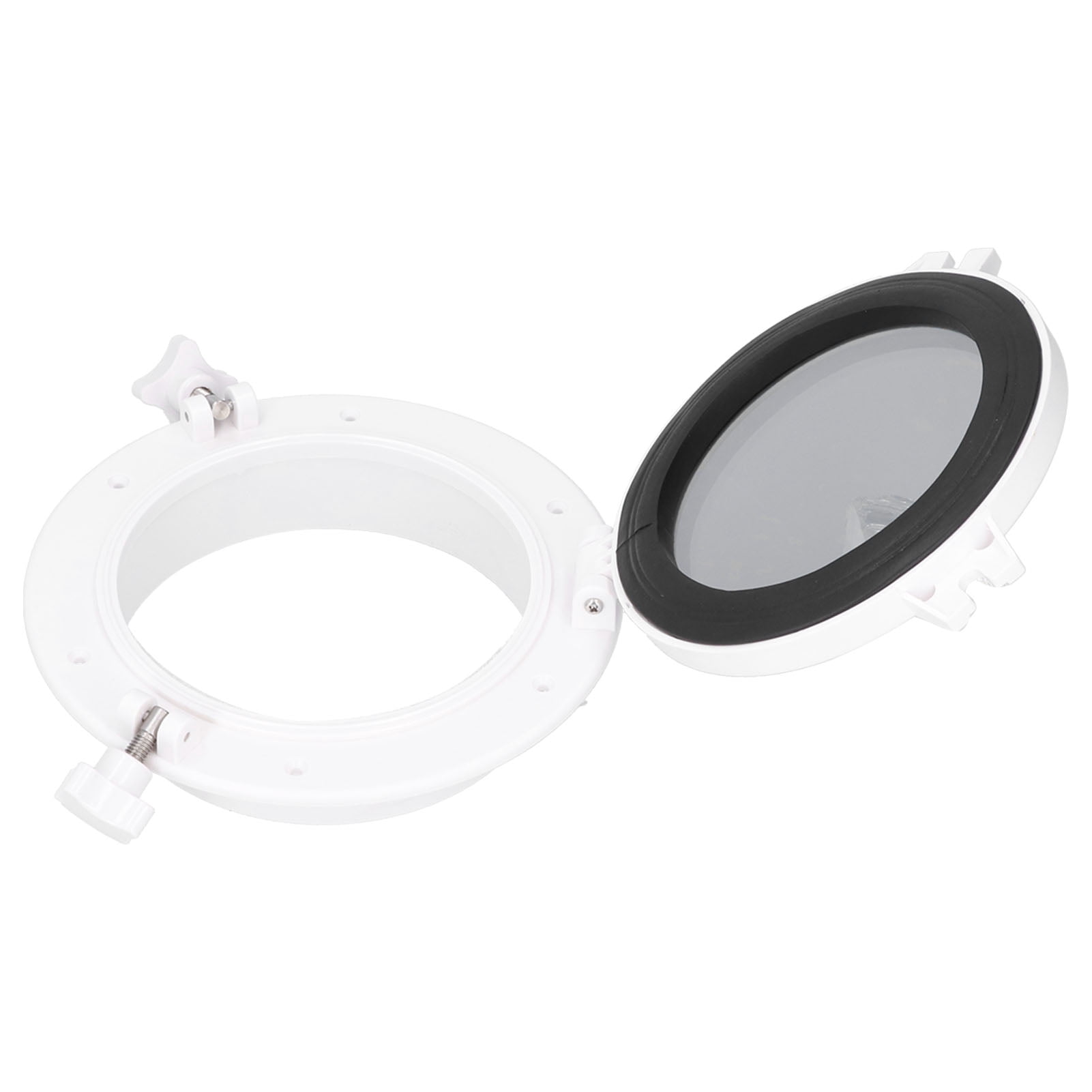 Fenêtre Ronde 8 Pouces Verre Trempé Pour Bateau Yacht RV - Ouverture Blanche Universelle