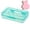 Mint Green, variant on Hovilon Transparent Plastic Pencil Box with Snap Lock, Hard Stackable Stationery Storage Case, Multipurpose Small Container for Pens Pencils Office Supplies, Durable Desktop Organizer for Home Travel