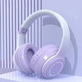 thumbnail image 3 of Auriculares Bluetooth Bling Bling con cancelación de ruido graves potentes inalámbricos color morado, 3 of 11