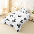 thumbnail image 2 of Erosebridal Kids Girls Cartoon Ribbon Bowknot Twin Comforter Sets 3-Piece,Teens Vintage Polka Dots Bedding Set,Super Cozy Room Decor, 2 of 6