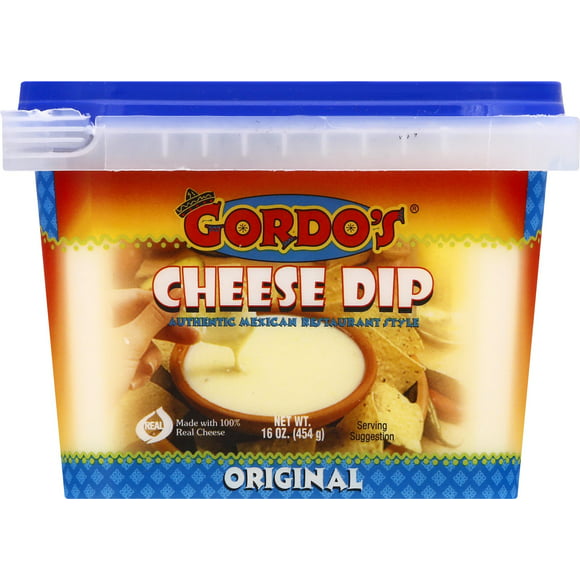 Gordo's Original Queso Cheese Dip, 16 oz, Refrigerated Dip