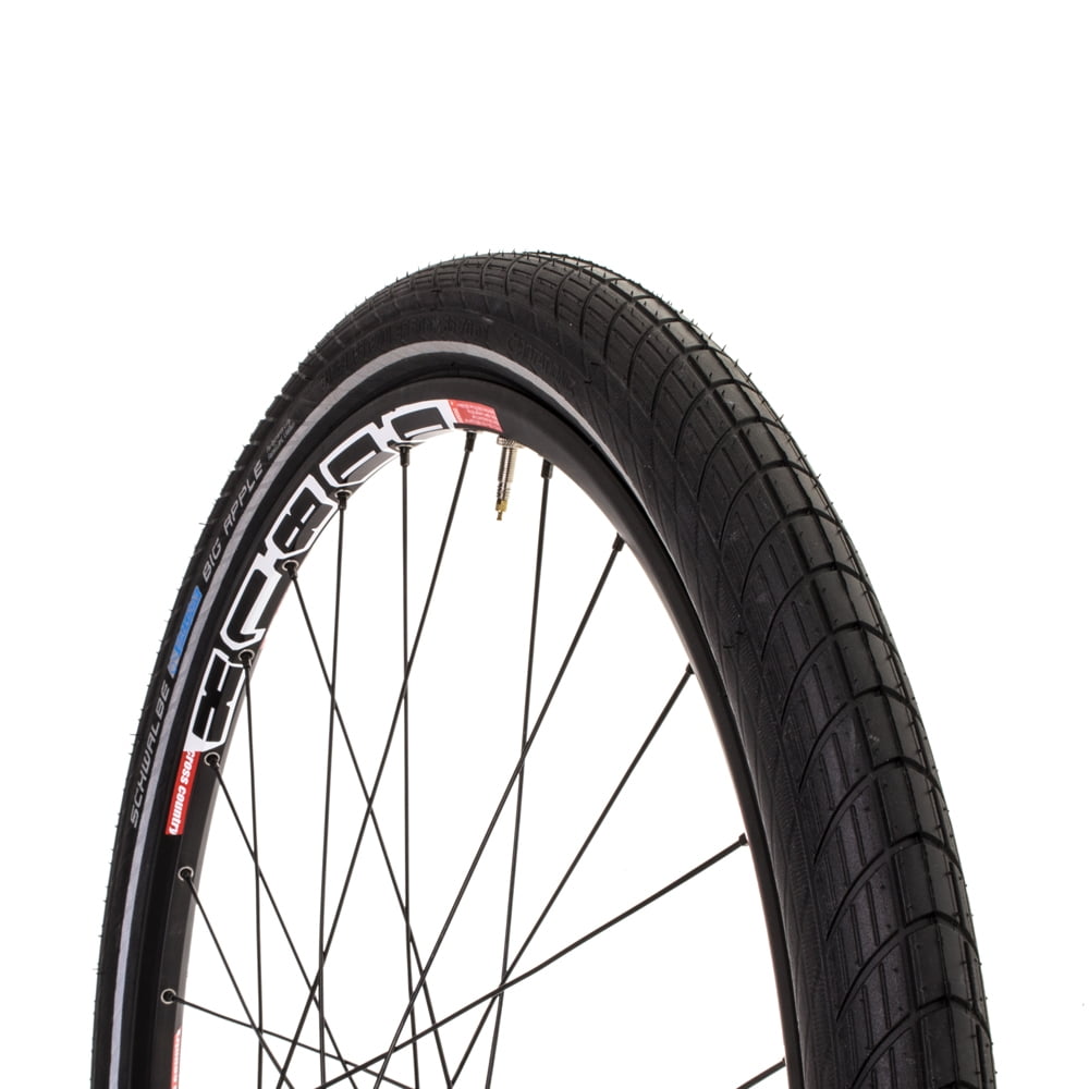 26" Bike Tyre Clincher Schwalbe Big Apple Wire 26X2.35" Black/Reflex 