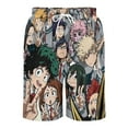 thumbnail image 4 of Boku My Hero Academia Short Sweatpants Summer Daily Cozy Lounge Shorts 3D Printed Beach Shorts Sweatpants With Drawstring And Pockets, 4 of 7