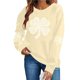 thumbnail image 1 of TaTaai Womens St Patricks Day Print Sweatshirt Long Sleeve Crewneck Casual Pullover Fleece Lined Holiday Top Gift, 1 of 6