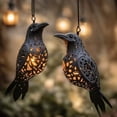 thumbnail image 2 of Halloween Crow Decorative Pendant Hollow 3D Printed Festive Lamp Ornament Indoor Outdoor Hanging Party Decoration, 1Pcs, 2 of 7