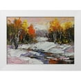 thumbnail image 1 of Chodyukov, Aleksander 18x14 White Modern Wood Framed Museum Art Print Titled - Fresh snow in Autumn, 1 of 4