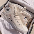 thumbnail image 2 of CONVERSE CHUCK TAYLOR ALL STAR Bordado Años 1970 Zapatos De Lona Originales Clásicos Encaje Estudiante Único, 2 of 4