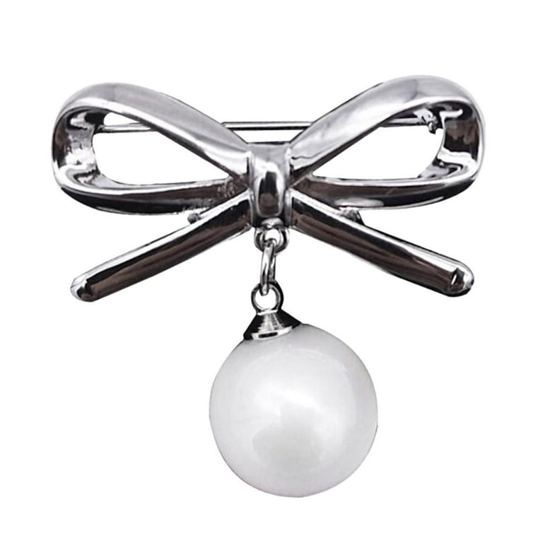 Pearl Knot Decoration Jewelry Jewelry Pins for Dress Garment - , as  described