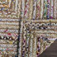thumbnail image 4 of Safavieh Cape Cod Collection CAP202B Handmade Boho Braided Jute & Cotton Area Rug, 8' x 10', Beige / Multi, 4 of 4