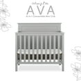 thumbnail image 6 of Dream On Me Ava 4-in-1 Convertible Mini Crib, Pebble Grey, 6 of 11