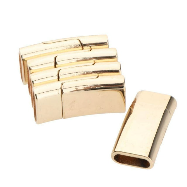 tredstone 5 Pcs Fermoirs Magnétiques pour Bijoux Connecteurs de Bracelet en Forme d'Arc Or
