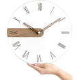 thumbnail image 5 of Modern Minimalist Exposed Wood Silent Wall Clock, 5 of 6