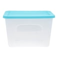 thumbnail image 1 of Caja Plástico Italhome 37.5X59X46 Cm Azul Aqua Con Tapa, 1 of 3