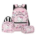 thumbnail image 2 of Hello-Kitty Anime Backpack Set 3 Pieces with Lunch Bag and Pencil Case for Women Men, Fashion Daypack, Classic High Backpack for Teens, Travel Laptop Backpacks, 2 of 11