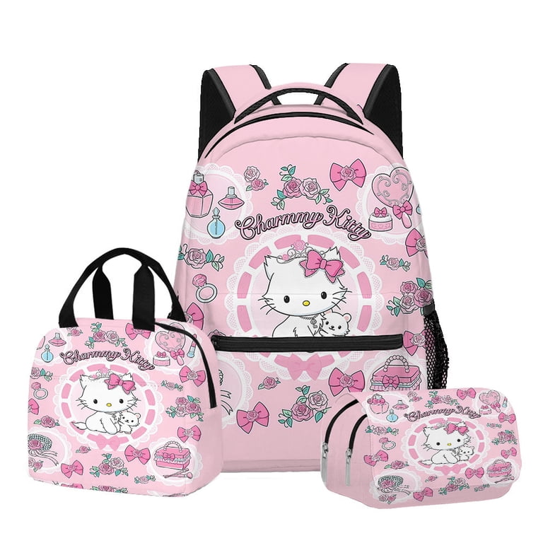 Sac à Dos Kuromi Hello Kitty Pour Fille - Cartable Scolaire Ou Voyage - NEUF