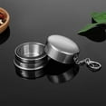 thumbnail image 4 of Stainless Steel Collapsible Foldable Cup with Lid and Keychain for Travel Camping Hiking Biking Daily Use, 4 of 4
