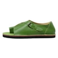 thumbnail image 5 of zttd summer women's sandals retro buckle-strap sandals flat bottom roman ladies shoes women's slipper a, 5 of 9