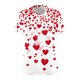 thumbnail image 5 of Xuyuer Women's Plus Size Leisure V-Neck Short Sleeve Printed Base Layer Shirt, Comfortable Casual Top for Everyday Wear, Relaxed Fit and Versatile Layering, 5 of 5