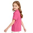 thumbnail image 6 of Abcomgle Boys Golf Shirts Size 8-10 Short Sleeve Pique Polo Shirts for Boys Button Closure Solid Color School Uniform Comfortable Collared Tshirts for Kids Boys, 6 of 8