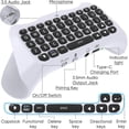 thumbnail image 2 of PS5 - Wireless Bluetooth Game Chatpad Keyboard, 47 Keys Keypad - Built-In Speaker &3.5mm Headset Audio Jack Compatible with DualSense Controller, 2 of 4