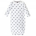 thumbnail image 3 of Hudson Baby Infant Boy Cotton Gowns, Handsome Whale, Preemie/Newborn, 3 of 5