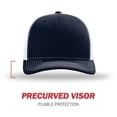 thumbnail image 2 of Gorra de béisbol Richardson 112 Trucker Snapback Split Navy/White, 2 of 7