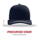 thumbnail image 2 of Gorra de béisbol Richardson 112 Trucker Snapback Split Navy/White, 2 of 7