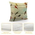 thumbnail image 4 of YINGXI Throw Pillow Covers Line of Bird Pillowcase for Sofa (SW-) 22x22in, 4 of 5
