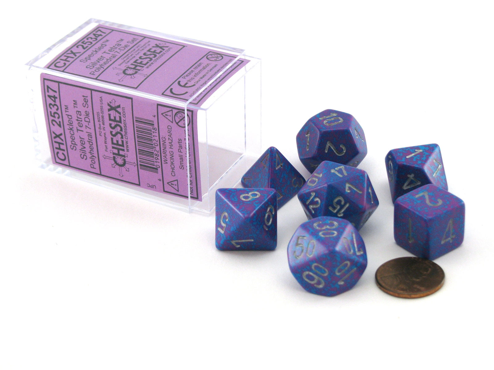 6 Pieces Speckled 16mm Tens D10 Chessex Dice 00-90 Granite 