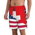 thumbnail image 2 of Balery USA Switzerland Traje de Baño Estilo Hawaiano para Hombre, Shorts de Secado Rápido con Bolsillos-XX-Large, 2 of 6