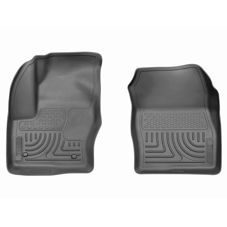 Husky Weatherbeater Floor Mats Fit 2013-2019 Ford Escape/2013-2018 C-Max Front Black 2 Pc