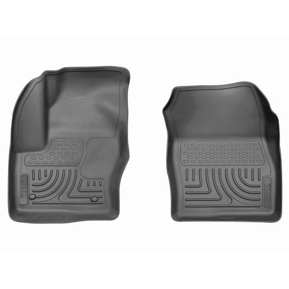 Husky Weatherbeater Floor Mats Fit 2013-2019 Ford Escape/2013-2018 C-Max Front Black 2 Pc