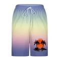 thumbnail image 4 of Runfenguu Men'S Shorts, Y2K Shorts Men Casual Fashion Print Shorts With Pockets Elastic Waist Beach Pants Mesh Shorts, 4 of 5
