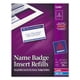 thumbnail image 1 of Recambios de insertos de credencial para láser/inyección de tinta Avery® - Inyección de tinta láser - Blanco - Cartulina - 8 / Hoja - 400 Etiqueta(s) en total - 400 / Caja, 1 of 5