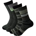 thumbnail image 1 of 4 pares de calcetines térmicos para hombre con estilo para Lmell Winter Extreme Cold Weather Thick Crew, 1 of 5