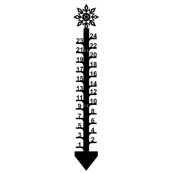 Konghyp Snow Gauge – Christmas Holiday Metal Snowflake Gauge for Accurate Sizing, Outdoor Rain Gauge Decoration – Festive Gift for the Holiday Season.