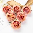thumbnail image 1 of Flores artificiales de 100 piezas, rosas grandes para fiesta de boda, álbum de recortes, jardín, decoración del hogar, accesorios nupciales, Corona de Navidad, 1 of 4