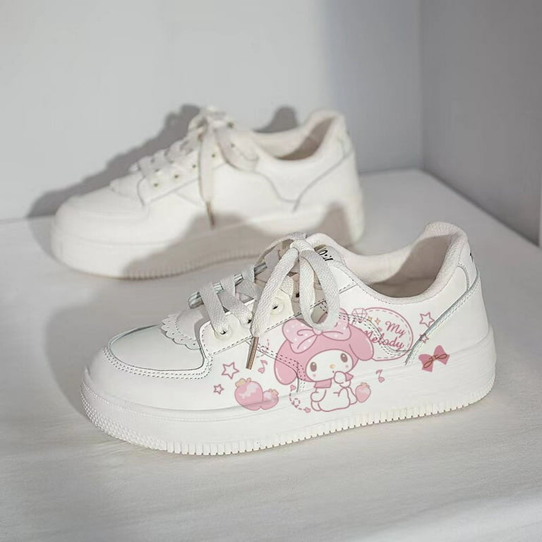 Sanrio Hello Kitty Kuromi My Melody Cinnamoroll JK Girl Board Shoes Shoes New Breathable Casual Sneakers Students - Walmart.com