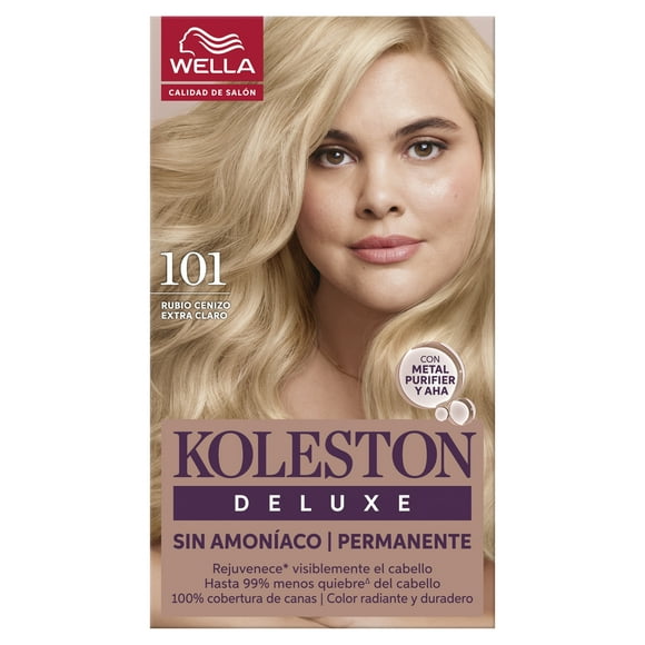 Tinte para cabello Koleston Deluxe Sin Amoníaco Rubio Cenizo Extra claro 10.1