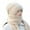Beige, variant on Beanie Hat Scarf for Women, Integrated Ear Protection Windproof Cap Scarf 2 in 1 Scarf Ear Guard Hat Thick Winter Knitted Hat