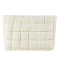 thumbnail image 1 of Bolsa de maquillaje acolchada bolsa de cosméticos de color sólido bolsa de maquillaje de viaje para mujeres y niñas, 1 of 9
