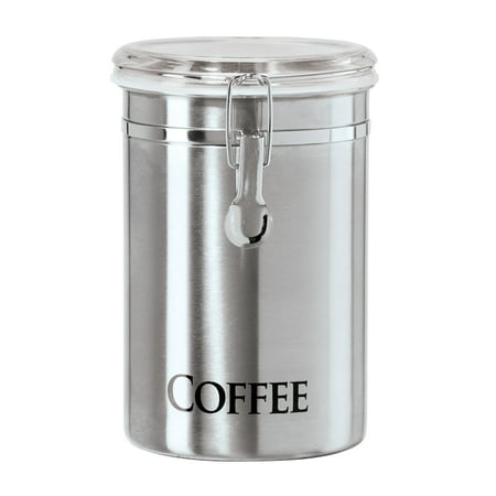 Cap Storage Canister - Oggi Stainless Steel Coffee Canister