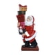 thumbnail image 5 of Estatua de Papá Noel Decoración navideña Artesanía Decoración de mesa Figura de Papá Noel Escultura de resina navideña para estante de chimenea 18cmx8cmx35cm, 5 of 9