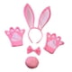 thumbnail image 5 of 4x conjunto de disfraces de para niños adultos, lindos accesorios de disfraces de animales, diadema con orejas de conejo, guantes, pajarita y, 5 of 8