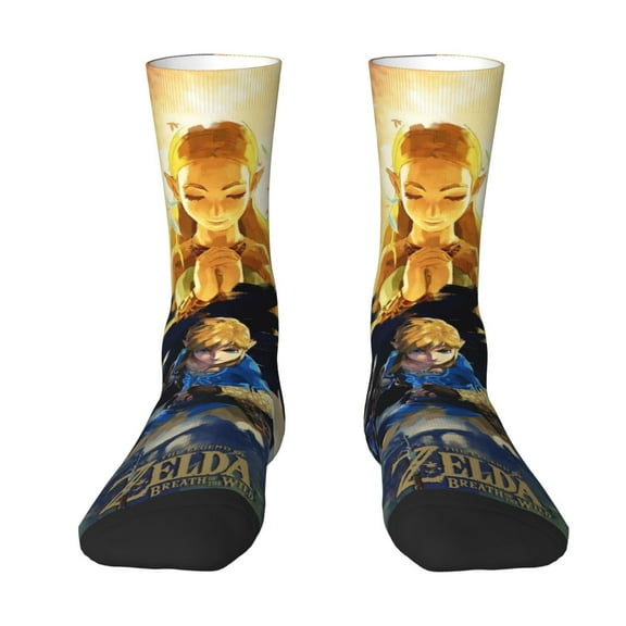 Legend Of Zelda Socks Crew Socks Funny Novelty Long Socks Unisex Dress Socks For Men Women